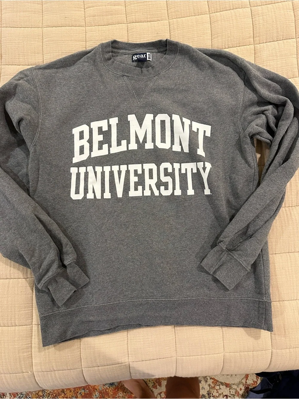 Belmont University Gray Crewneck Sweatshirt